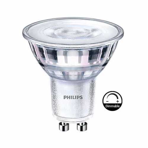 Ampoule LED dimmable PHILIPS CorePro GU10 36 4W 50W 345lm 3000K LEDspot 358836 123elec