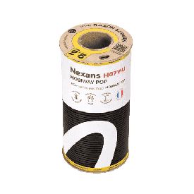 Fils électriques rigides H07VU 2.5² noir NEXANS Mobiway POP - Couronne de 100m