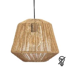ATMOSPHERA Suspension corde E27 JILY 230V diametre 29cm bois naturel - 157701