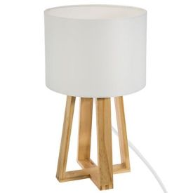 ATMOSPHERA Lampe à poser E27 MOLU 230V hauteur 34,5cm bois naturel - 161500A
