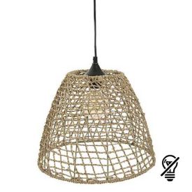 ATMOSPHERA Suspension jonc E27 JADA 230V diametre 35cm bois naturel - 161718