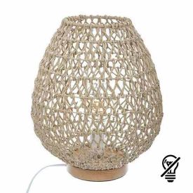 ATMOSPHERA Lampe à poser E27 ETEL 230V hauteur 35,5cm bois nature - 168205