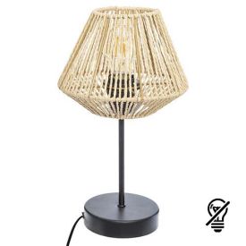 ATMOSPHERA Lampe à poser E27 JILY 230V diametre 48cm bois naturel - 168236