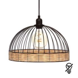 ATMOSPHERA Suspension E27 SUWA 230V diametre 35cm noir - 173266
