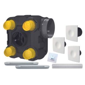 AUTOGYRE Kit VMC simple flux autoréglable à capteurs d'humidité et pollution Styl' Air QAI - 100730
