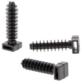 BATILEC Embases à chevilles noires 10x40,5mm - 100 pièces - BAT046572