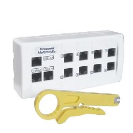 BATILEC Brasseur multimédia 8 RJ45 - GA830