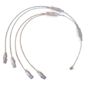 Cordon quadruple téléphone / RJ45