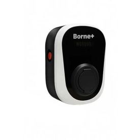 Borne de recharge de véhicule électrique BORNE+ plug and play prise T2S 7kW 32A IP55 - vue de profil
