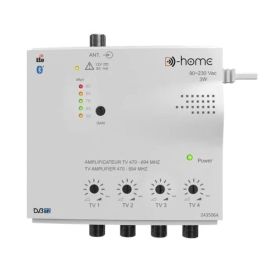 D-HOME Amplificateur répartiteur intérieur 1 entrée 4 sorties 4x26dB - 2435064