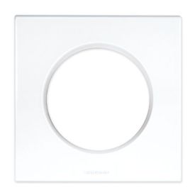 EUROHM Square Plaque simple blanc - 60295