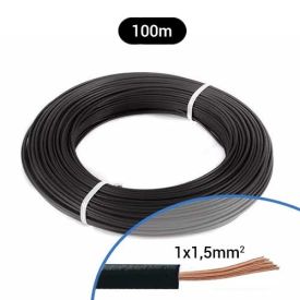 Fil électrique souple H07VK 1.5² noir MIGUELEZ - Couronne de 100m