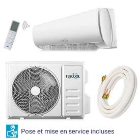 Pompe à chaleur / Climatiseur réversible mono-split 5100W FUJICOOL avec pose