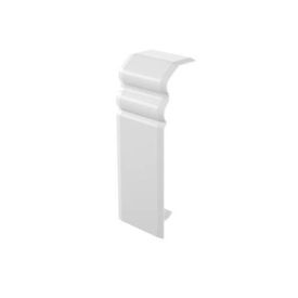 GGK Lot de 4 jonctions pour plinthe électrique Belle époque 20x80mm blanc