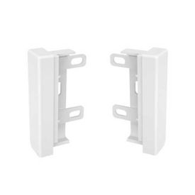 GGK Embouts de finition pour plinthe électrique 4D 20x80mm blanc - lot de 2