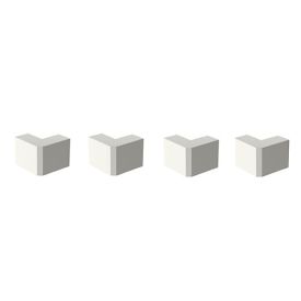 GGK Angles extérieurs blanc  pour moulure électrique 22x12mm - lot de 4