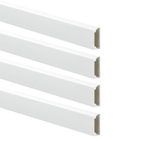 Moulure adhésive électrique  GGK 22x12mm L.1,2m blanche - lot de 4 EAN8017