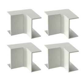 GGK Angles intérieurs pour moulure électrique 7x12mm blanc - lot de 4