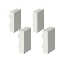 GGK Embouts de finition pour moulure électrique 7x12mm blanc - lot de 4
