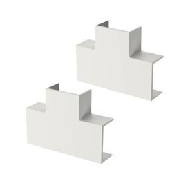 GGK Té de dérivation pour moulure électrique 7x12mm blanc - lot de 2