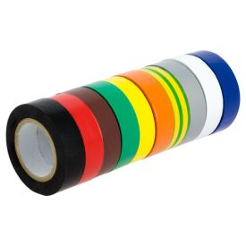 HELLERMANNTYTON Lot de 10 rubans adhésifs isolants 15mm x 10m - HEL71000146