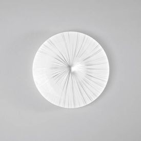 LUCE DESIGN Plafonnier LED Agora 230V 40W 4125lm CCT Ø50x50cm blanc argent - I-AGORA-PL50