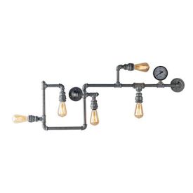 LUCE DESIGN Plafonnier E27 Amarcord quintuple 230V 47x109x10cm rouiller - I-AMARCORD-PL5