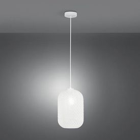 LUCE DESIGN Suspension E27 Ashford 230V 150x20x20cm blanc - I-ASHFORD-S20 BCO