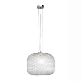 LUCE DESIGN Suspension E27 Ashford 230V Ø40x150cm transparrent - I-ASHFORD-S40 TR