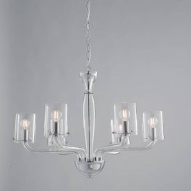 LUCE DESIGN Suspension E14 Aurora 230V 190x68x48cm transparrent - I-AURORA-6 TR