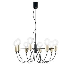 LUCE DESIGN Suspension E27 Axon 230V 143x66x25,6cm noir or - I-AXON-S8