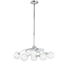 LUCE DESIGN Suspension G9 Blog 230V 109x72x72cm chrome - I-BLOG-6