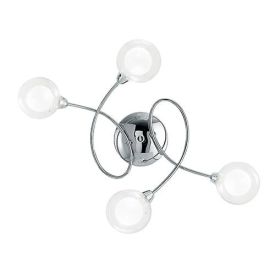 LUCE DESIGN Plafonnier G9 Blog quadruple 230V 60x44x19cm chrome - I-BLOG-PL4