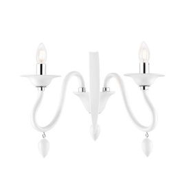 LUCE DESIGN Applique E14 Estefan 230V 39x29x23cm blanc - I-ESTEFAN-AP2 BCO