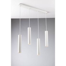 LUCE DESIGN Suspension GU10 Fluke 230V 200x6x6cm blanc - I-FLUKE-S4 BCO