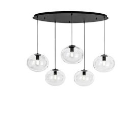 LUCE DESIGN Suspension E27 Galaxy 230V 150x119,5x78,5cm noir - I-GALAXY-S5
