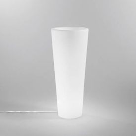 INTEC Vase lumineux E27 Geco 230V 90x38x38cm blanc - sans ampoule - I-GECO-VASO-E-R-XL