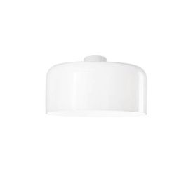 LUCE DESIGN Plafonnier E27 Gibus 230V Ø40x18cm blanc - I-GIBUS-PL40 BCO