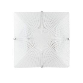 LUCE DESIGN Plafonnier E27 Iside 230V 40x40x6cm blanc - I-ISIDE-PL40