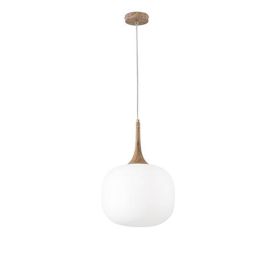 LUCE DESIGN Suspension E27 Jaipur 230V 150x30x25cm bois blanc  - I-JAIPUR-S30-BCO