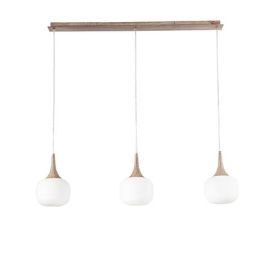 LUCE DESIGN Suspension E14 Jaipur 230V 150x97x14cm bois blanc  - I-JAIPUR-SQ3-BCO