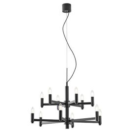 LUCE DESIGN Suspension E14 Karol 230V 120x72x38,5cm gris - I-KAROL-12