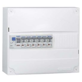IKEPE Tableau électrique pré équipé auto 1 rangée 1ID 63A 6 disjoncteurs