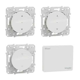 SCHNEIDER Wiser Kit interrupteurs pour volet roulant connecté + passerelle wifi/Zigbee génération 2 - SCHKITS520567W