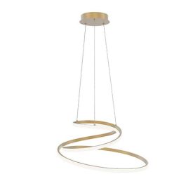 LUCE DESIGN Suspension LED Coaster 230V 60W 8000lm CCT Ø60x150cm or - LED-COASTER-S-ORO