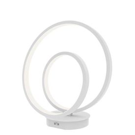 LUCE DESIGN Lampe de table LED Lieve 230V 15W 2340lm CCT Ø18x31,6cm blanc - LED-LIEVE-L-BCO