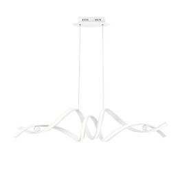LUCE DESIGN Suspension LED Mystral 230V 60W 7480lm 4000K 124x115x30cm blanc - LED-MYSTRAL-S