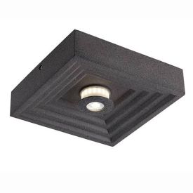 INTEC Plafonnier LED Vertigo 230V 10W 500lm 4000K 23x23x5,5cm gris - LED-VERTIGO-Q23