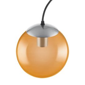 LEDVANCE Suspension vintage 1906 bubble 230V E27 D200mm verre orange - 217423