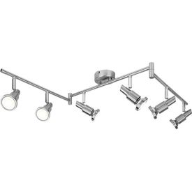 LEDVANCE Rampe LED 6 spots GU10 230V 6x2,6W  1380lm 2700K argent - 540606